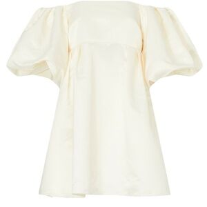 Peter Som x RTR White Satin Mini Dress